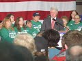 Bill Clinton campaigns for Hillary in Athens