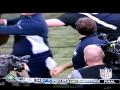 Bill Belichick security guard knocks over camera guy Patriots Colts 11/15/09
