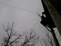 videos de Carolyn Ellis on the zipline - Eagle Bluff 2007