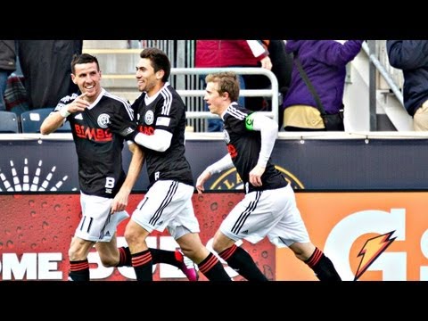 sebastien le toux - Goal! Philadelphia Union 1, Sporting Kansas City 0. Sebastien Le Toux (Philadelphia Union) right footed shot from the centre of the box to the bottom right c...
