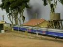 A Mehano TGV Duplex running at scale 300 km/h on my model railway. The top speed measured was 318 km/h, based on the 1/87 ratio for the HO model. As with the prototype TGV speed trials, I had to make some alterations including boosting the DCC track voltage (to 21.5 V) and trialling different DCC decoders to see which gave the highest top speed. The minimum curve radius on the layout is 700 mm but the train stayed on the track at full speed.