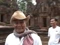 at banteay srei temple  angko  chea cheng as a tour guide