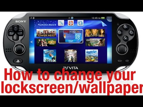 how to change ps vita lock screen wallpaper