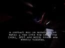 well, a contact mic is plugged into the audible disease convulsion cn-2.. the mic is then scraped on some metal thing while tweaking the spit, choke and noise knobs.. the video is a bit dark but you can still sort of tell what's going on..