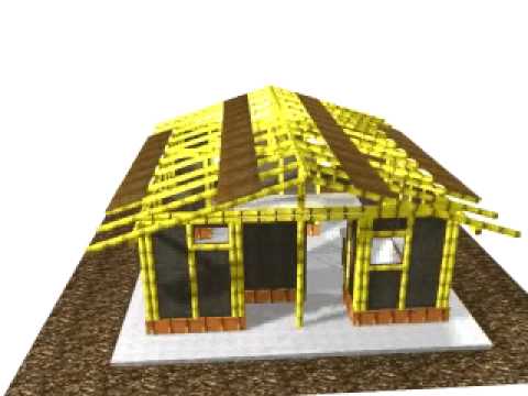 guadua - Construccion de una casa en guadua hecha en 3d (contrucción virtual)