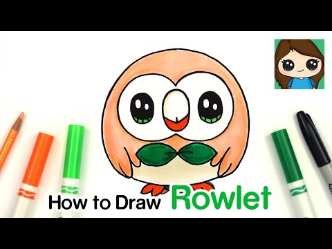video-linktoworks-How to Draw Rowlet | Pokemon - YouTube