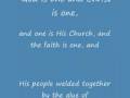 The Church MUST be ONE