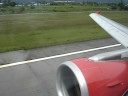 AirAsia A320 taking off from Langkawi intl