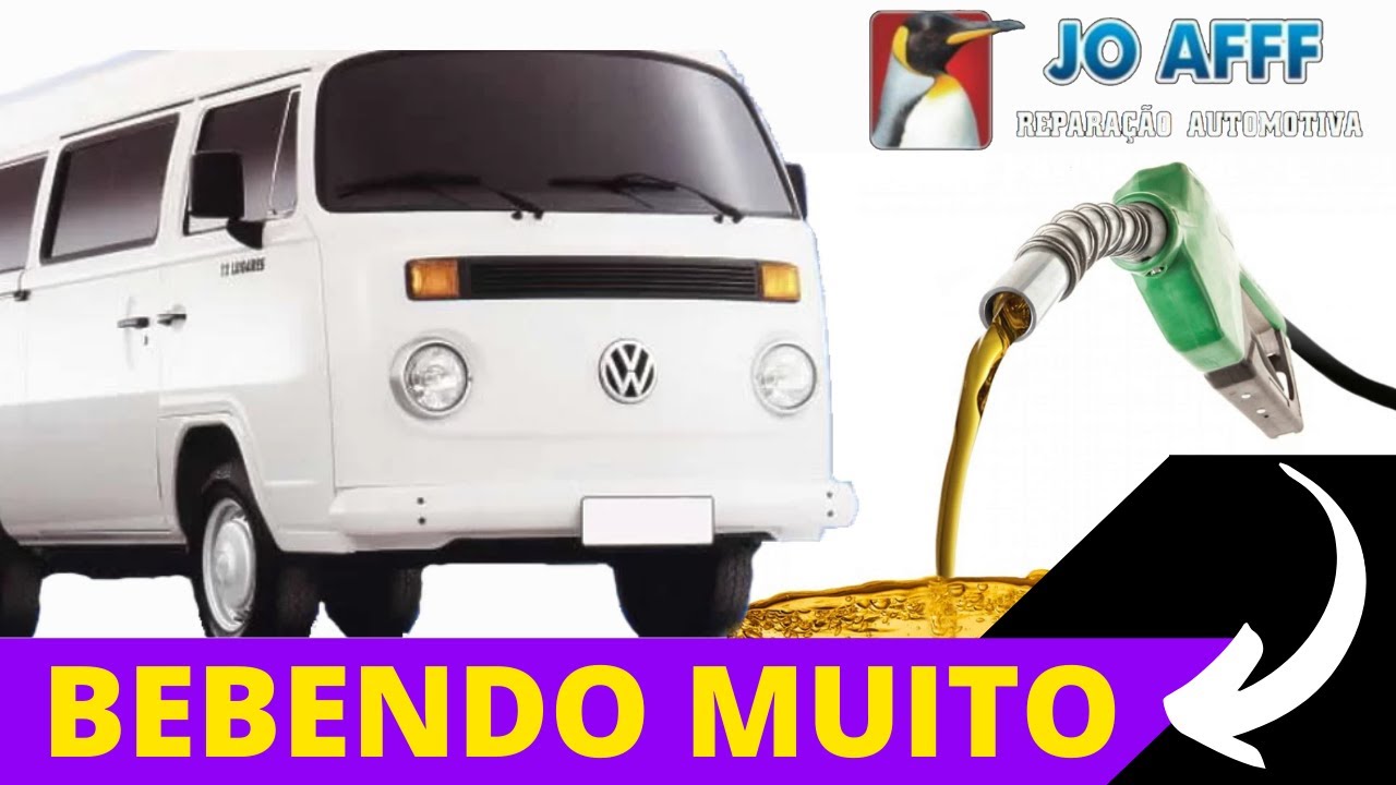 VW Kombi bebendo muito