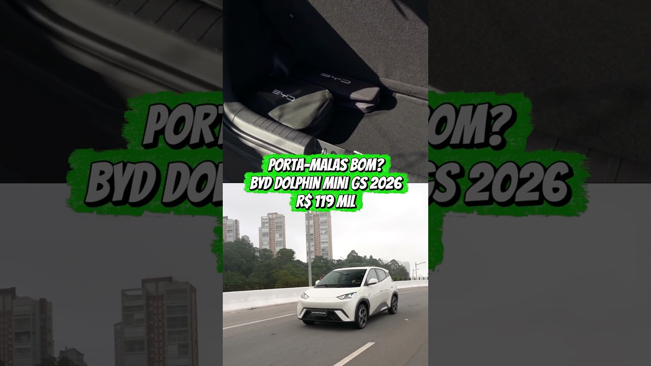 PORTA-MALAS DO DOLPHIN MINI GS DÁ CONTA? 🚗🧳
