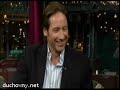 David Duchovny on David Letterman David Duchovny on David Letterman