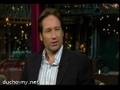David Duchovny on David Letterman