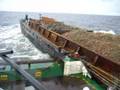 Moing stone barge