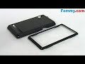 Carbon Snap On with Horizontal Leather Case for Motorola Droid