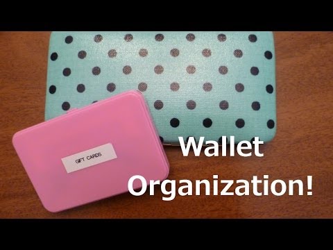 how to organize wallet