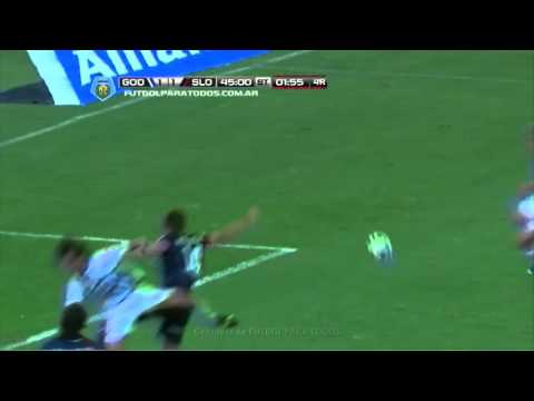 Gol y polémica. Godoy Cruz 1 - San Lorenzo 1. Final 2014. Fecha 7. Fútbol Para Todos.