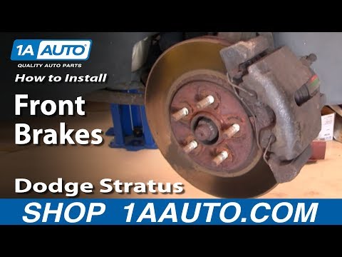 How to Install Replace Front Brakes Dodge Stratus 4 Door 01-06 1AAuto.com