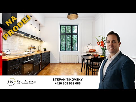 Video Nadčasový byt 2+kk v domě z roku 1895, prestižní adresa u Vltavy.