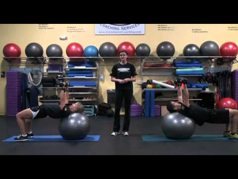 Stability Ball Chest Fly