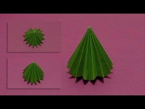 how to origami tree