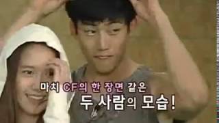 SNSD Yoon Ah and TAECYEON 2PM dancing in contrast two comedians