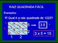 MATEMÁTICA-RAIZ QUADRADA FÁCIL MATEMÁTICA-RAIZ QUADRADA FÁCIL
