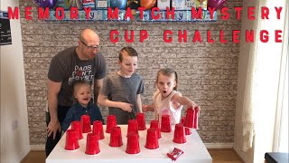 Memory match mystery cup challenge