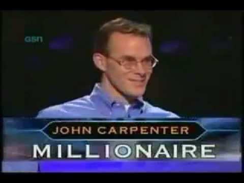 Millionaire - John Carpenter became the first millionaire on the United States version of the game show Who Wants to Be a Millionaire on November 19, 1999. He held the rec...