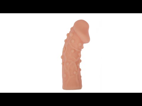 Насадка Kokos Nude Sleeve 006 L с подхватом мошонки и открытой головкой, телесная NS.006-L - KOKOS - Удлиняющие/утолщающие насадки - Купить