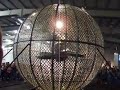 Stunt Bikes In Metal Sphere Stunt Bikes In Metal Sphere