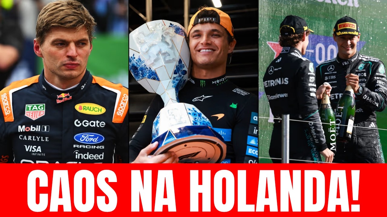 Resumo GP da Holanda 2026: Batida de Verstappen e Vitória de Lando Norris
