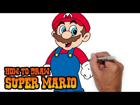 video-linktoworks-How to Draw Super Mario- Easy Drawings - YouTube