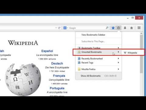 how to organize bookmarks