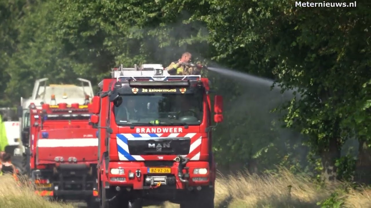 Korenveld in de brand in Alteveer (Video)