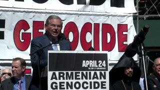 Interview with Senator Robert Menendez at 101th Commemoration of Armenian Genocide in NY 2016