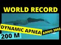 200m dynamic apnea