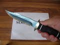 SOG Tech Bowie Monogram Knife S10G - Video Demo SOG Tech Bowie Monogram Knife S10G - Video Demo