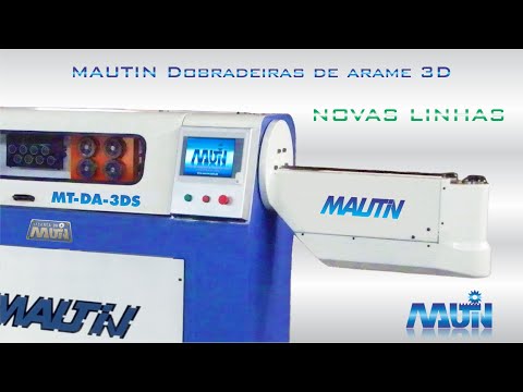 MAUTIN - Dobradeira de arame 3D conformando alça de balde de construção