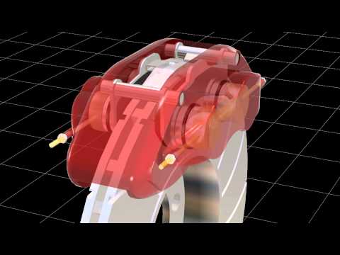 Disk brake 3D animaton