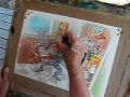 Sussi Bech maler akvarel ilustration til billedbogen ...