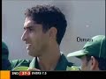 Shabbir Ahmed bowls Laxman