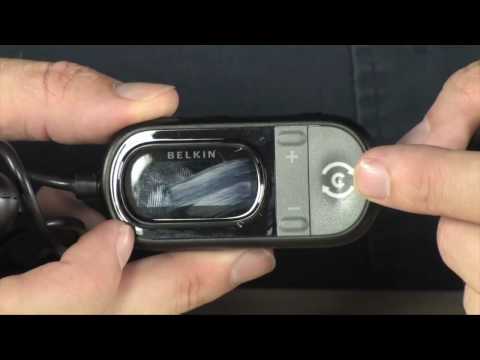 how to turn on belkin fm transmitter