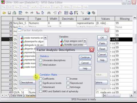 how to perform factor analysis in spss