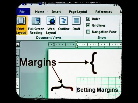 how to set margins in word