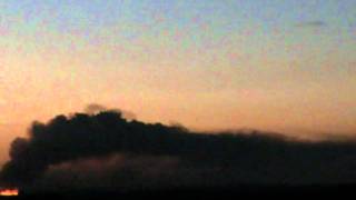 Pôr do Sol e queimada -- sunset visible from João Pessoa (time-lapse) - October 09, 2011