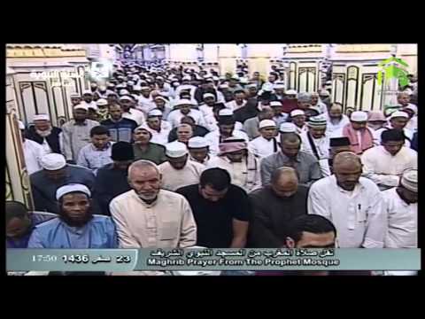 صلاة المغرب المسجد النبوي 1436.02.23ه