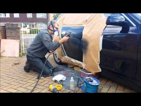 Mobile Paint Repair Company. BMW SMART repair door vandal scratch