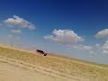 Driving through Somaliland followed by our security escort