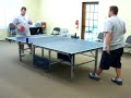 Sean vs Tim in a wicked Ping Pong game