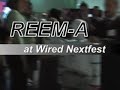 Humanoid robot walking at Wired Nextfest